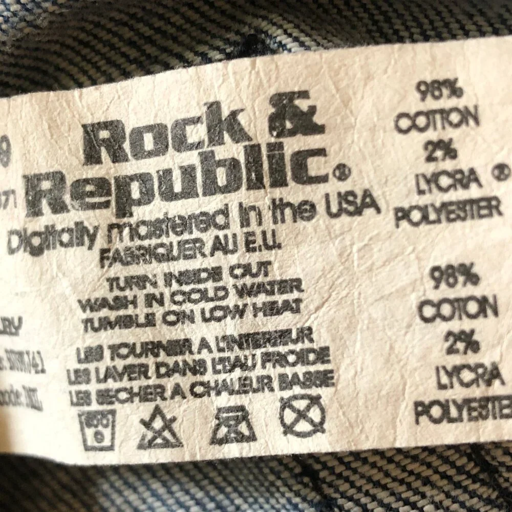 Rock & Republic Ruby bootcut jeans sz 27